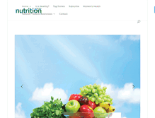 Tablet Screenshot of nutritionnews.com